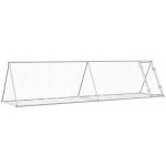vidaXL Klec pro králíky stříbrná pozinkovaná ocel 400 x 105 x 91 cm – Zboží Dáma