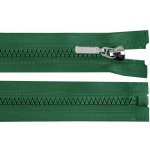Zip kostěný dělitelný No 5 délka 60 cm - bundový s ozdobným jezdcem barva 273 zelená smrková – Hledejceny.cz