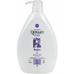 Dermomed Tekutý pudr & kosatec sprchový gel s dávkovačem 1 l – Zboží Dáma