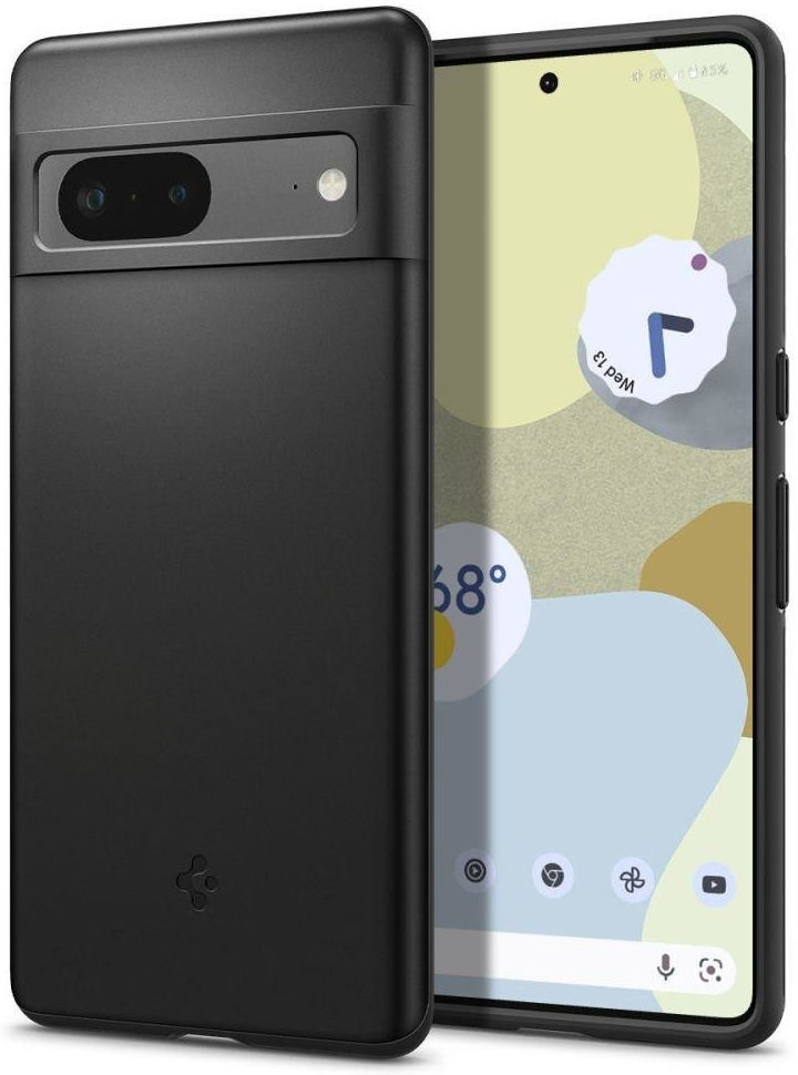 Pouzdro Spig Thin Fit silikonové na Google Pixel 7 černé