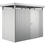 Biohort HighLine H1 stříbrná metalíza, s jednokřídlými dveřmi – Zboží Dáma