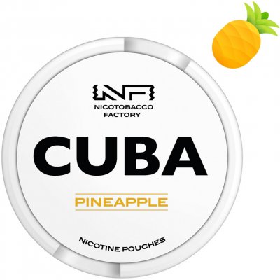 CUBA WHITE ananas medium strong 16 mg/g 20 sáčků – Hledejceny.cz
