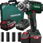 Parkside AKU Rázový utahovák na kola auta s baterií 4 Ah + nabiječka PASSK 20-Li C4 – Sleviste.cz
