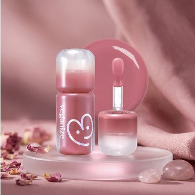 Veganize 4D Dewyshine Lip Oil Pearl Gloss 01 Rose Whip Třpytivý olej na rty s perleťovým leskem 4 g – Hledejceny.cz