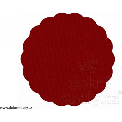 Rozetky do podšálku PREMIUM Ø 9 cm bordové [40 ks] (89808) – Sleviste.cz