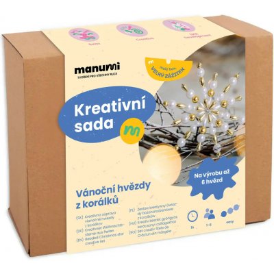 Manumi kreativní sada na výrobu vánočních hvězd z korálků 1 ks – Hledejceny.cz