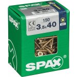 Spax Yellox Univerzální vrut, ø 3,5 × 40 mm, PZ2, zápustná hlava, 150 ks 4081020350407 – Hledejceny.cz