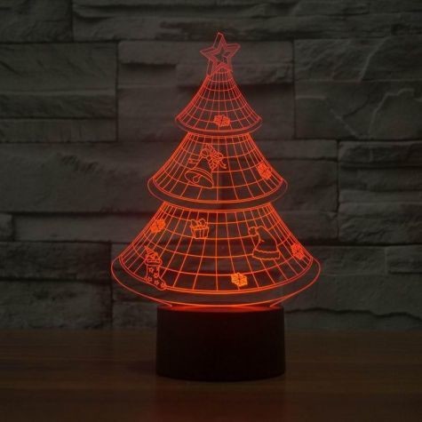 Beling Dětská lampa Vianočný stromček 7 barevná S1113