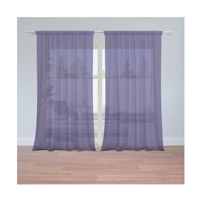 Sablio Záclony Fialová: 2ks 150x250cm – Hledejceny.cz
