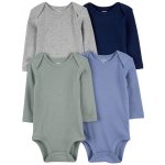 CARTER'S Body dlouhý rukáv Blue Green Gray kluk 4ks – Zboží Mobilmania