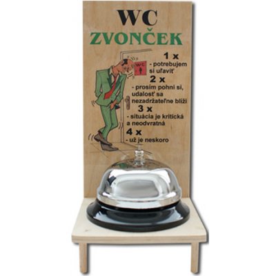 Dřevěný WC zvonek – Hledejceny.cz