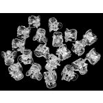 Skřipec do vlasů malý 10x13 mm transparent Varianta: 1 transparent, Balení: 20 ks – Zboží Mobilmania