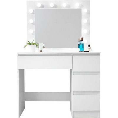 Aga MRDT05-MW se zrcadlem a osvětlením bílý – Zboží Dáma