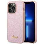 Pouzdro Guess iPhone 14 Pro Glitter Script růžové – Hledejceny.cz