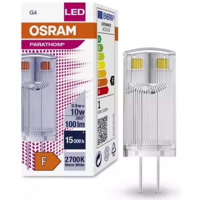 Osram PARATHOM LED žárovka G4 0,9W =10W 2700K teplá 100lm 12V