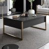 Konferenční stolek Hanah Home Luxe anthracite / Gold