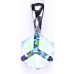 ČIŠTÍN 63819400 Stříbrný přívěšek s krystalem Swarovski AB Crystal 6x6 mm P 1230 – Hledejceny.cz