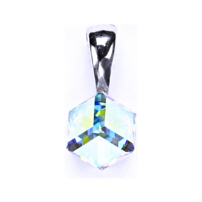 ČIŠTÍN 63819400 Stříbrný přívěšek s krystalem Swarovski AB Crystal 6x6 mm P 1230 – Hledejceny.cz