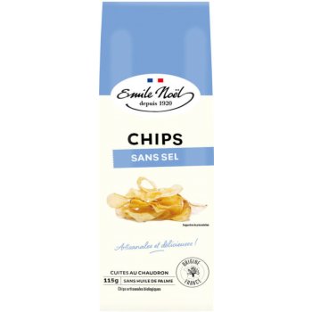Emile Noël Chipsy bramborové bez soli 115 g