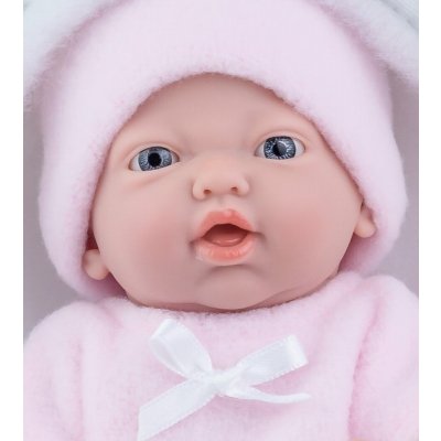 Marina & Pau Realistické miminko holčička Venuška v růžovém spacím pytli – Zboží Mobilmania
