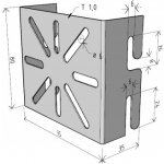 Držák rozvodných krabic Arkys Merkur 2 DZM 1 GZ ARK-214010 – Zboží Mobilmania