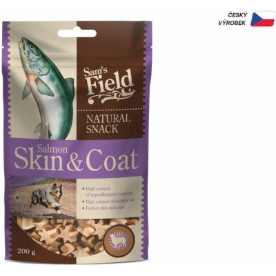 Sam's Field Natural Snack Salmon Skin & Coat 200 g – Zboží Mobilmania