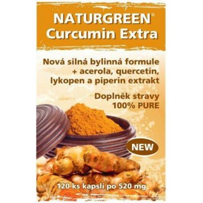 Naturgreen Kurkumin Extra 120 kapslí – Hledejceny.cz