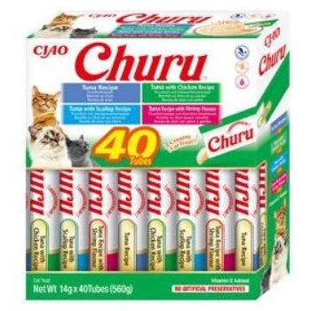 Churu Cat BOX Tuna Seafood Variety 40 x 14 g