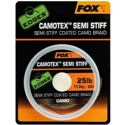 Fox šňůra Edges Camotex Semi Stiff 20m 35lb – Zboží Dáma