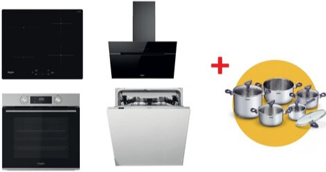 Set Whirlpool OMK58CU1SX + WSQ7360NE + WHVP62FLTSK + WIC3C26F