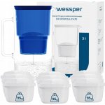 Wessper D2 BOROSILICATE 3 l modrý + filtr 10 ks – Zboží Mobilmania