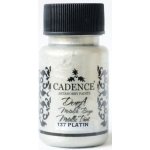 Metalická akrylová Cadence Dora Metalic platinová / 50 ml – Sleviste.cz