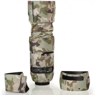 skin4gear neoprenový maskovací obal na objektiv Sigma 100-400mm f/5-6,3 DG OS HSM Contemporary (Canon EF, Nikon F) - Wild.Life Abstract.Green.17 – Zboží Živě