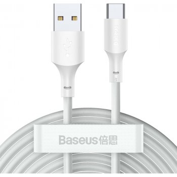 Baseus TZCATZJ-02 2x USB - USB Type C rychlé nabíjení Power Delivery Quick Charge 40 W 5, 1,5m, bílý