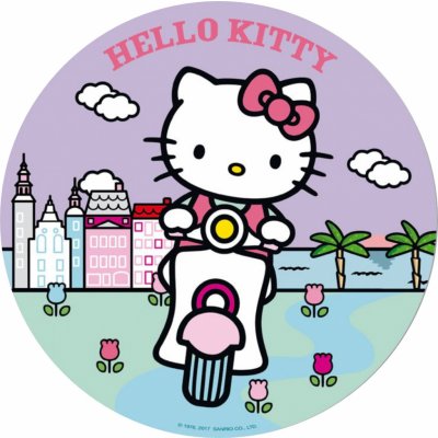 Jedlý tisk HELLO KITTY ● materiál: FONDÁNOVÝ DECORLIST ✴️, ● velikost: velké cupcakes 60 mm (12 ks na A4) ☝ – Hledejceny.cz