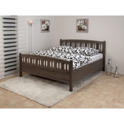 Dřevěná postel Sofie s úložným prostorem Rozměr: 170x200 cm, Moření: Dub - ořech, Typ: Bez paty