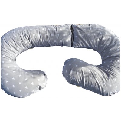 KHC Těhotenský a kojící polštář Zuzanka Hvězdy na šedé – Zboží Dáma