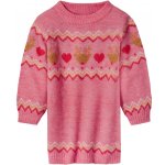 lupilu dívčí vánoční pletené šaty světle růžová – Zboží Dáma
