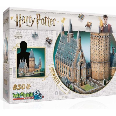 Wrebbit 3D puzzle Harry Potter Bradavice Velká síň 850 ks – Zbozi.Blesk.cz