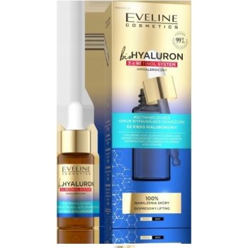 Eveline Cosmetics bio Hyaluron 3X Retinol multi hydratační sérum vyplňující vrásky 18 ml