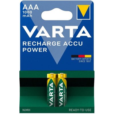 Varta Recharge Accu Power AAA 1000mAh 2ks 5703301402 – Hledejceny.cz