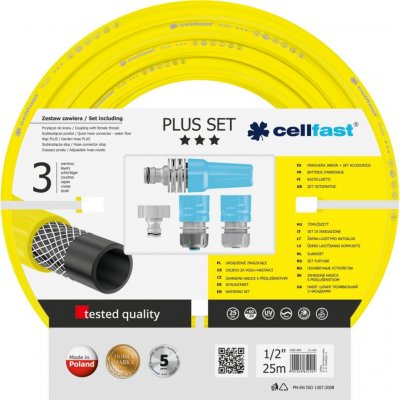 Cellfast 1/2" 25m Plus Set s příslušenstvím – Zbozi.Blesk.cz