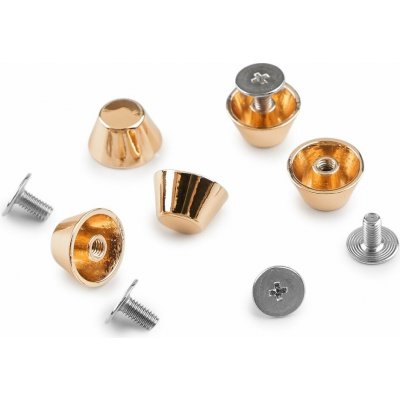 Šroubovací nýt / nožky na kabelku Ø12 mm - růžové zlato (5 pár) – Zboží Dáma