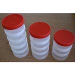 MAGG 120238 Plastový šroubovací box kulatý průměr 9 cm 4 patra – Zboží Dáma