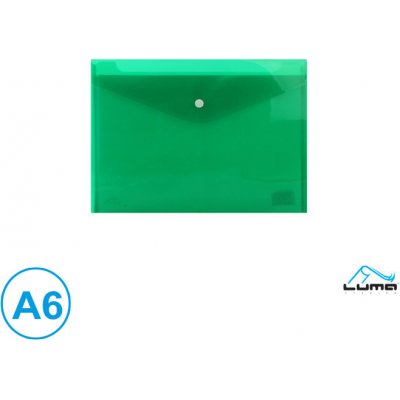 LUMA Obal spisový s klopou a drukem A6 , zelený
