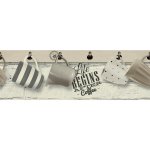 Vinylové bordury na zeď L73691, rozměr 17,6 cm x 5 m, hrníčky, Ugépa – Zboží Dáma