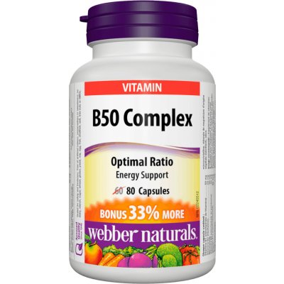 Webber Naturals B50 Complex 80 kapslí – Hledejceny.cz