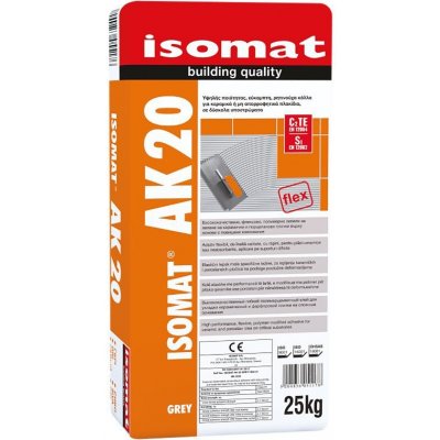 ISOMAT AK 20 lepidlo polymerové flexibilní C2 TE S1 šedá 25 kg