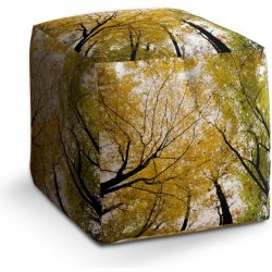 Sablio taburet Cube koruny stromů 40x40x40 cm
