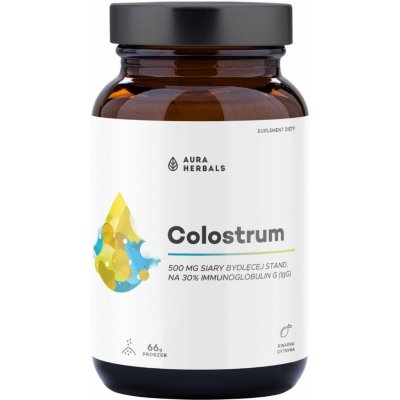 Aura Herbals Colostrum 500 mg 66 g Kyselá citronová příchuť – Hledejceny.cz